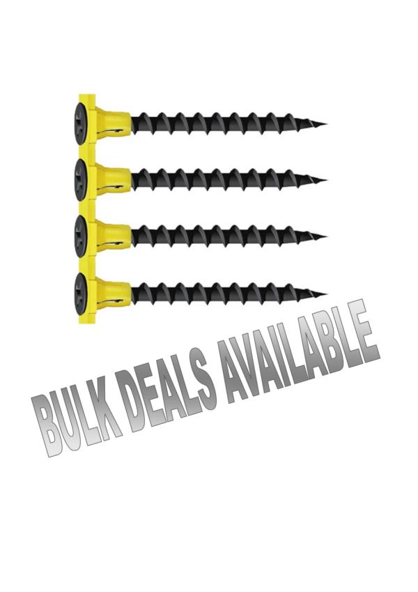 DEWALT 35MM COLLATED DRYWALL SCREWS COARSE BLACK (BOX 1000)